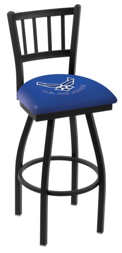 Air Force Falcons Swivel Bar Stool with Jailhouse Style Back