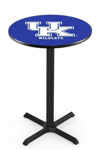 Kentucky Wildcats &quot;UK&quot; Black Bar Table with Cross Base