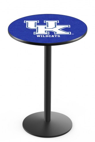 Kentucky Wildcats &quot;UK&quot; Black Bar Table with Round Base