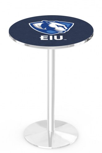 Eastern Illinois Panthers Chrome Pub Table with Round Base
