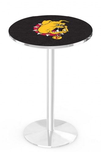 Ferris State Bulldogs Chrome Pub Table with Round Base