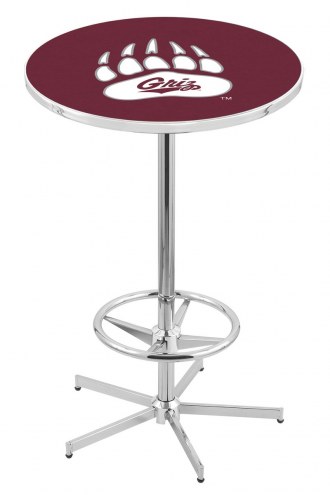 Montana Grizzlies Chrome Bar Table with Foot Ring