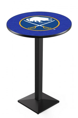 Buffalo Sabres Black Wrinkle Pub Table with Square Base