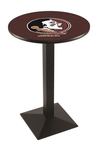 Florida State Seminoles Black Wrinkle Pub Table with Square Base