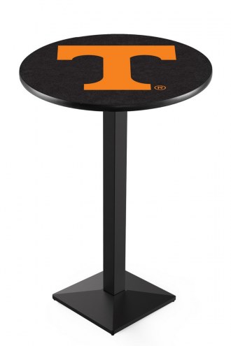 Tennessee Volunteers Black Wrinkle Pub Table with Square Base