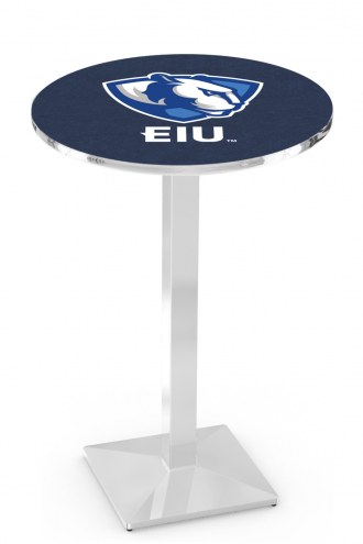 Eastern Illinois Panthers Chrome Bar Table with Square Base