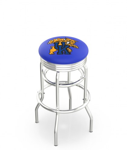 Kentucky Wildcats Double Ring Swivel Barstool with Ribbed Accent Ring