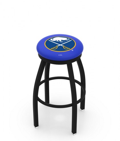 Buffalo Sabres Black Swivel Bar Stool with Accent Ring