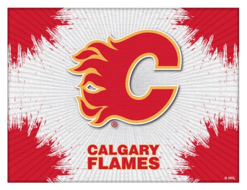 Calgary Flames Logo Canvas Print