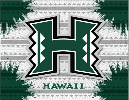 Hawaii Warriors Logo Canvas Print