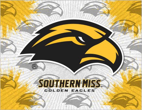 Southern Mississippi Golden Eagles Logo Canvas Print