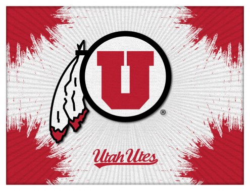 Utah Utes Logo Canvas Print