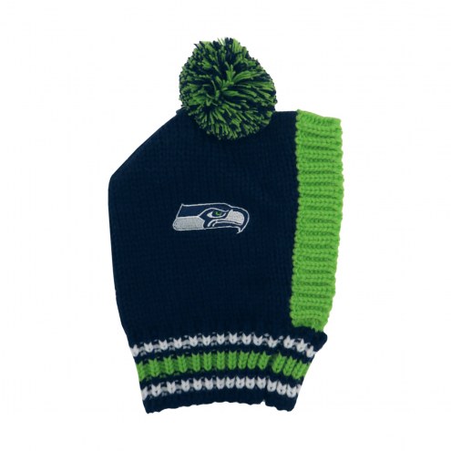 Seattle Seahawks Knit Dog Hat