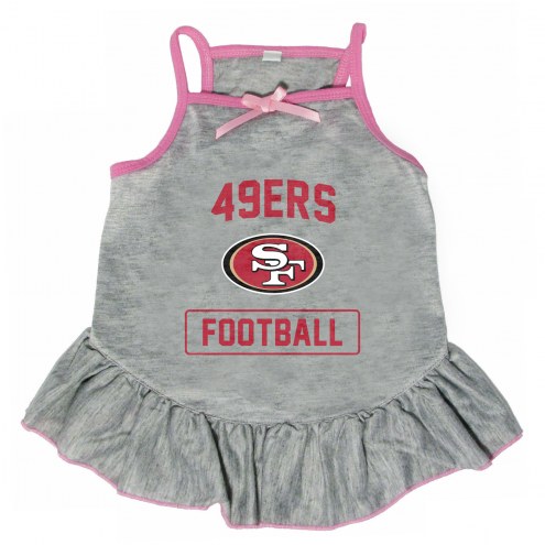 San Francisco 49ers NFL Gray Dog Dress