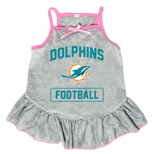 Miami Dolphins NFL Gray Dog Dress