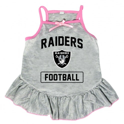 Las Vegas Raiders NFL Gray Dog Dress