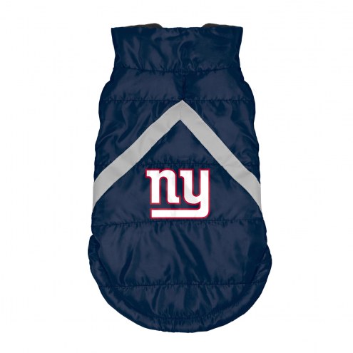 New York Giants Dog Puffer Vest