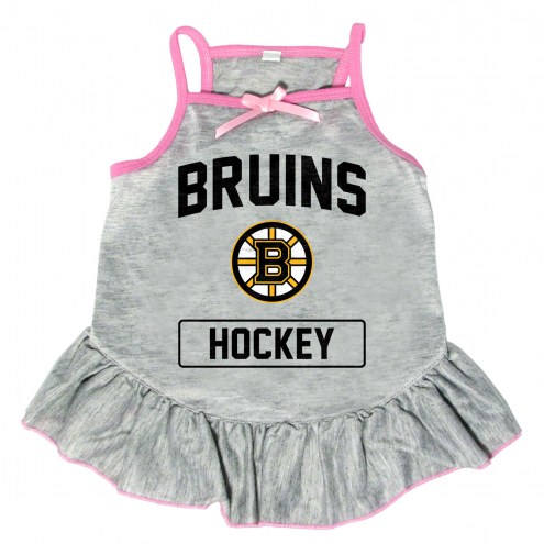Boston Bruins Gray Dog Dress