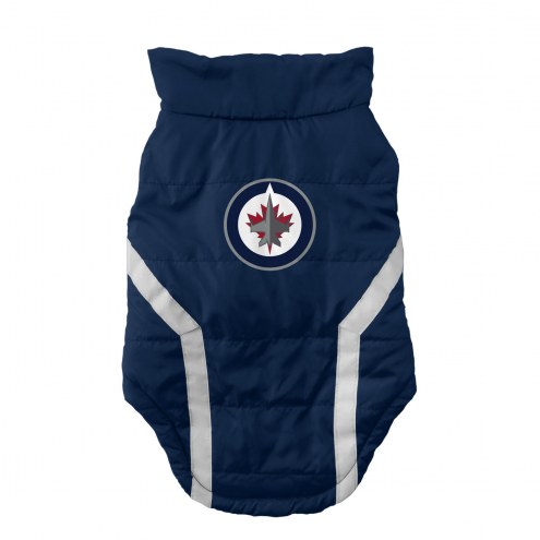 Winnipeg Jets Dog Puffer Vest