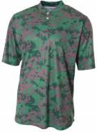 A4 Camo Youth/Adult Henley Baseball Jersey