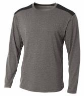 A4 Tourney Adult Long Sleeve Color Block Custom T-Shirt