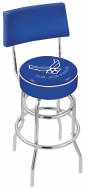 Air Force Falcons Chrome Double Ring Swivel Barstool with Back