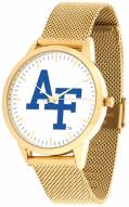 Air Force Falcons Gold Mesh Statement Watch