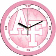 Air Force Falcons Pink Wall Clock