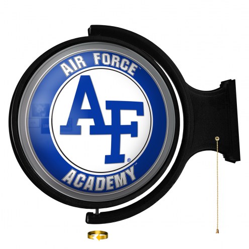 Air Force Falcons Round Rotating Lighted Wall Sign
