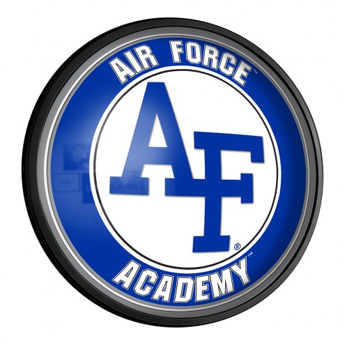 Air Force Falcons Round Slimline Lighted Wall Sign