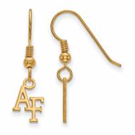 Air Force Falcons Sterling Silver Gold Plated Extra Small Dangle Earrings