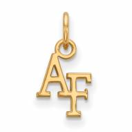 Air Force Falcons Sterling Silver Gold Plated Extra Small Pendant