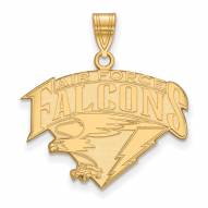 Air Force Falcons Sterling Silver Gold Plated Large Pendant