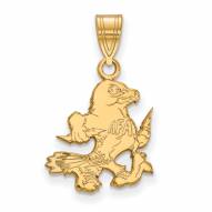 Air Force Falcons Sterling Silver Gold Plated Medium Pendant