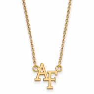 Air Force Falcons Sterling Silver Gold Plated Small Pendant Necklace