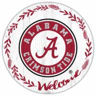 Alabama Crimson Tide 12" Welcome Circle Sign