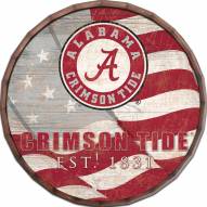 Alabama Crimson Tide 16" Flag Barrel Top