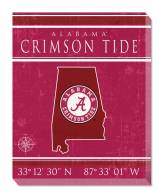 Alabama Crimson Tide 16" x 20" Coordinates Canvas Print