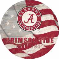 Alabama Crimson Tide 24" Team Color Flag Circle Sign