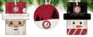 Alabama Crimson Tide 3-Pack Christmas Ornament Set