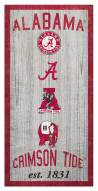 Alabama Crimson Tide 6" x 12" Heritage Sign