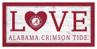 Alabama Crimson Tide 6" x 12" Love Sign