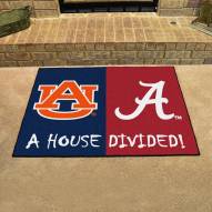 Alabama Crimson Tide/Auburn Tigers House Divided Mat
