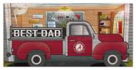 Alabama Crimson Tide Best Dad Truck 6" x 12" Sign