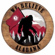 Alabama Crimson Tide Bigfoot 12" Circle Sign