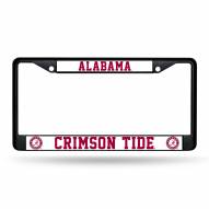 Alabama Crimson Tide Black Metal License Plate Frame
