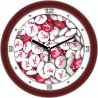 Alabama Crimson Tide Candy Wall Clock