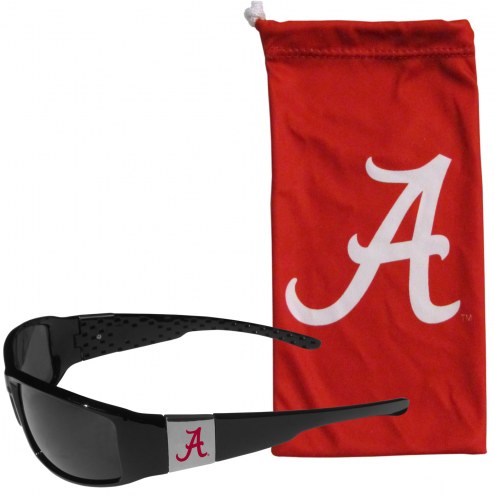Alabama Crimson Tide Chrome Wrap Sunglasses & Bag
