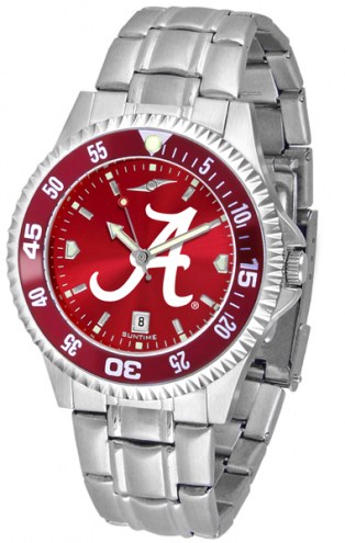 Alabama Crimson Tide Competitor Steel AnoChrome Color Bezel Men's Watch