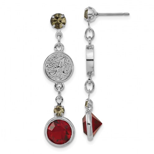 Alabama Crimson Tide Crystal Logo Earrings